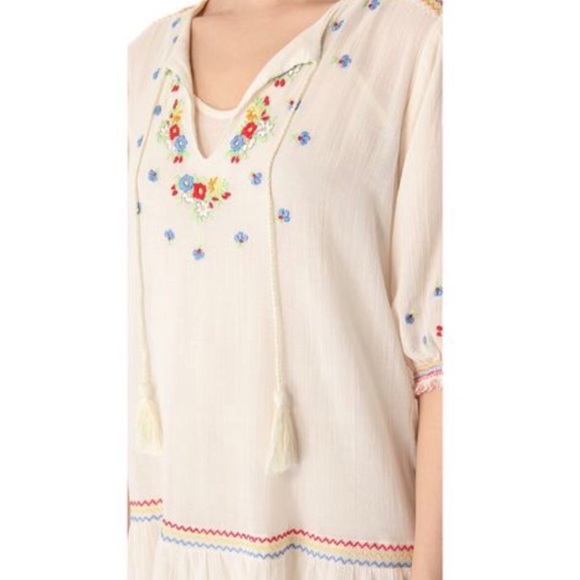 MES DEMOISELLES Woven Pullover Intricate Tunic Top - Picture 3 of 8